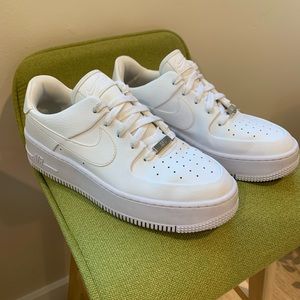 Nike Air Force 1s - White Platform